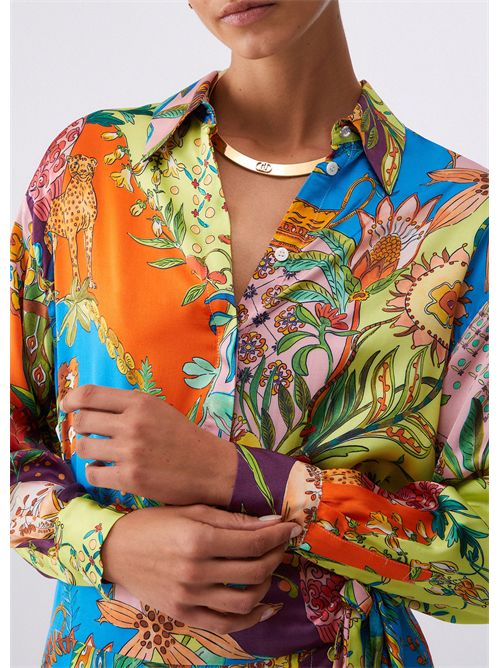 Camicia in raso stampato LIU JO | WA6485T471A/P9363